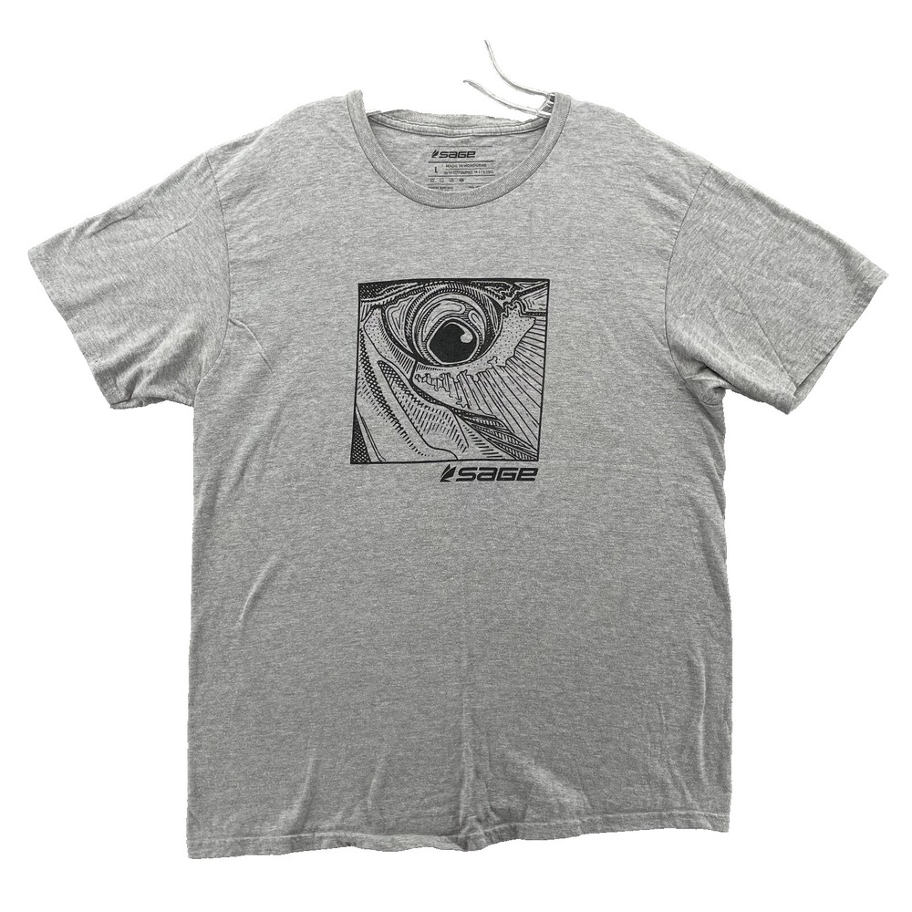 Sage Heather Gray Graphic Tee